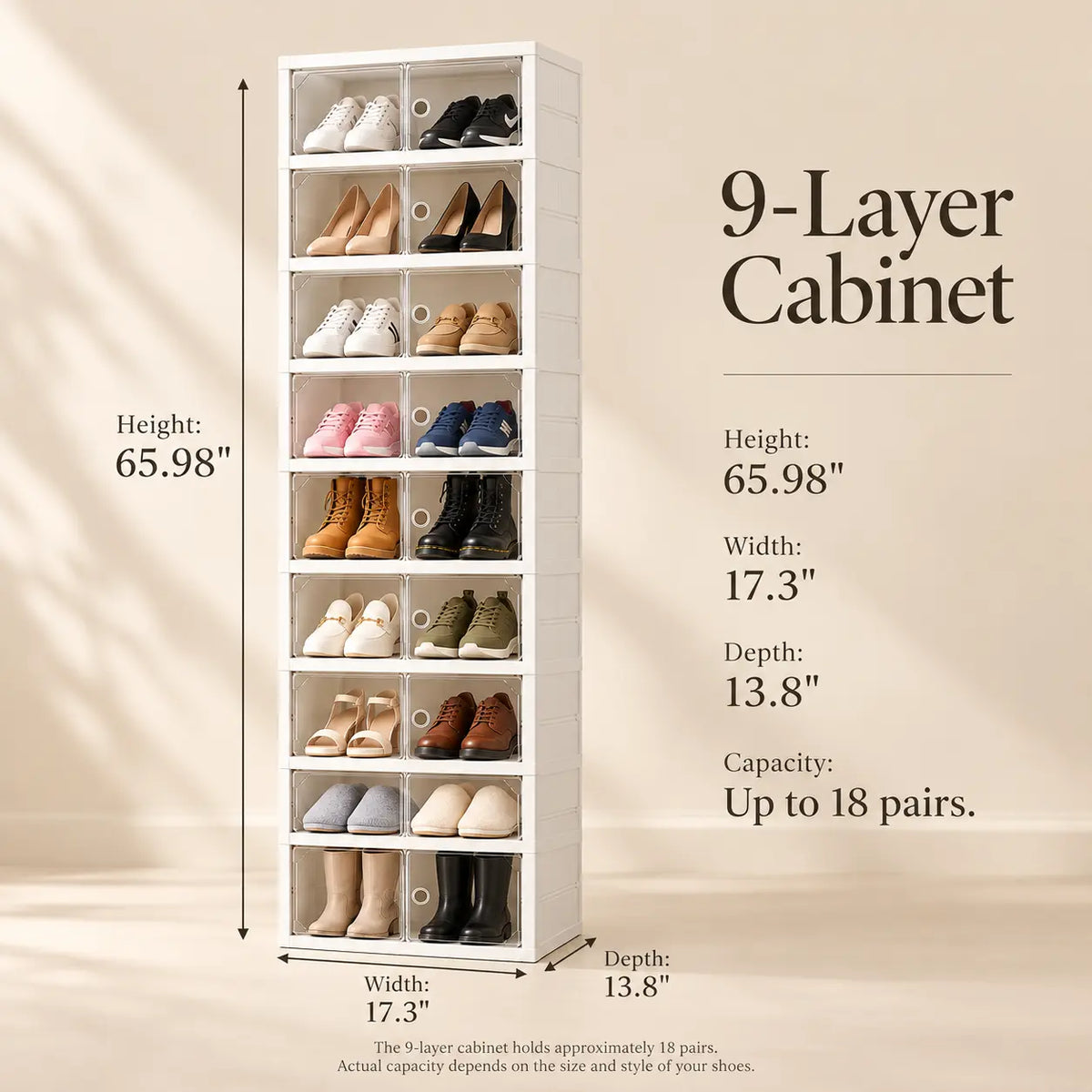 Sloane Foldable Shoe Cabinet
