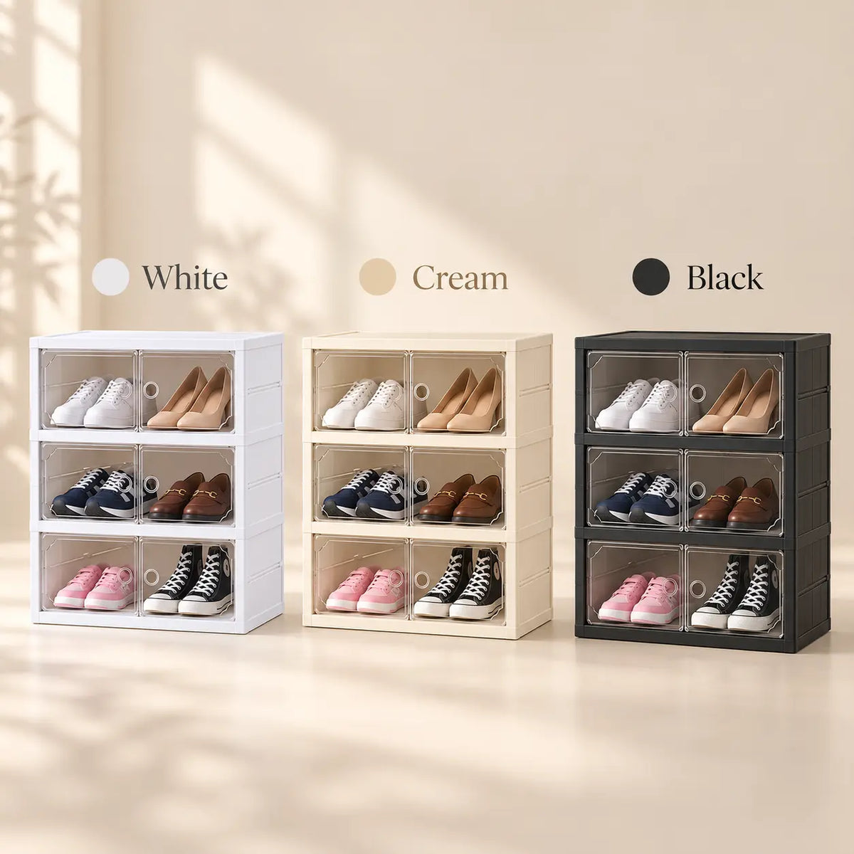 Sloane Foldable Shoe Cabinet | Shoe Storage | Hoomier