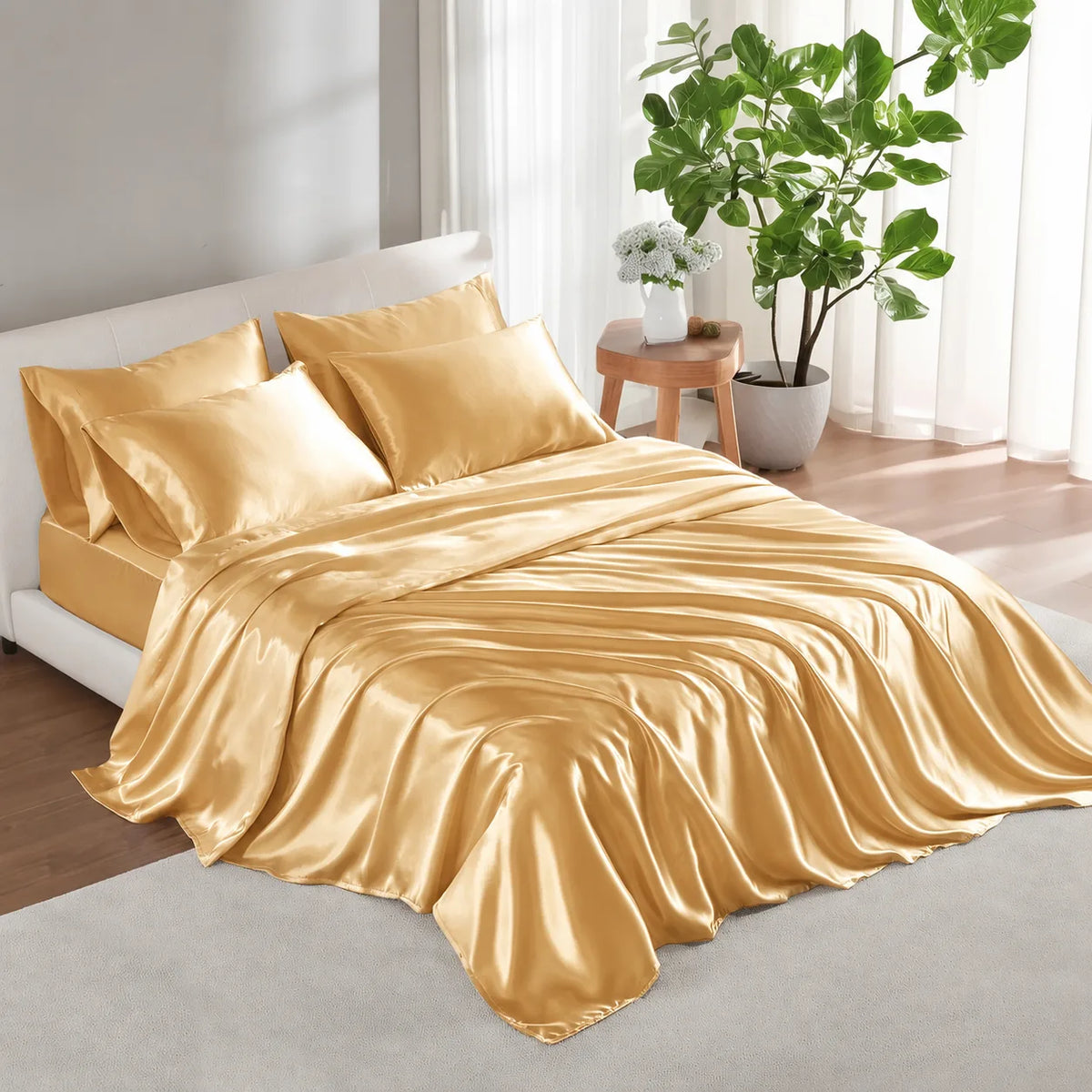 Amelie Satin Sheet Set
