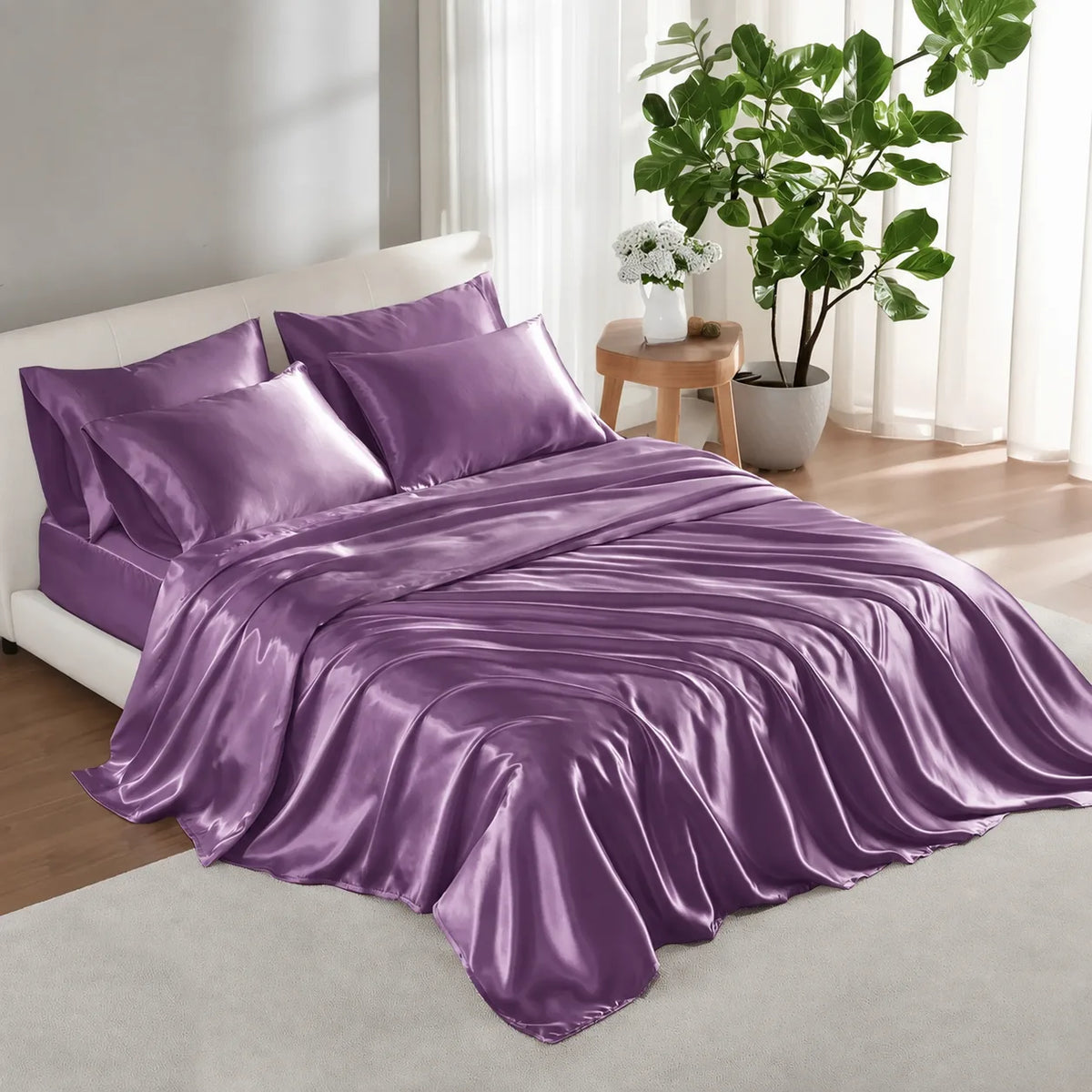 Amelie Satin Sheet Set
