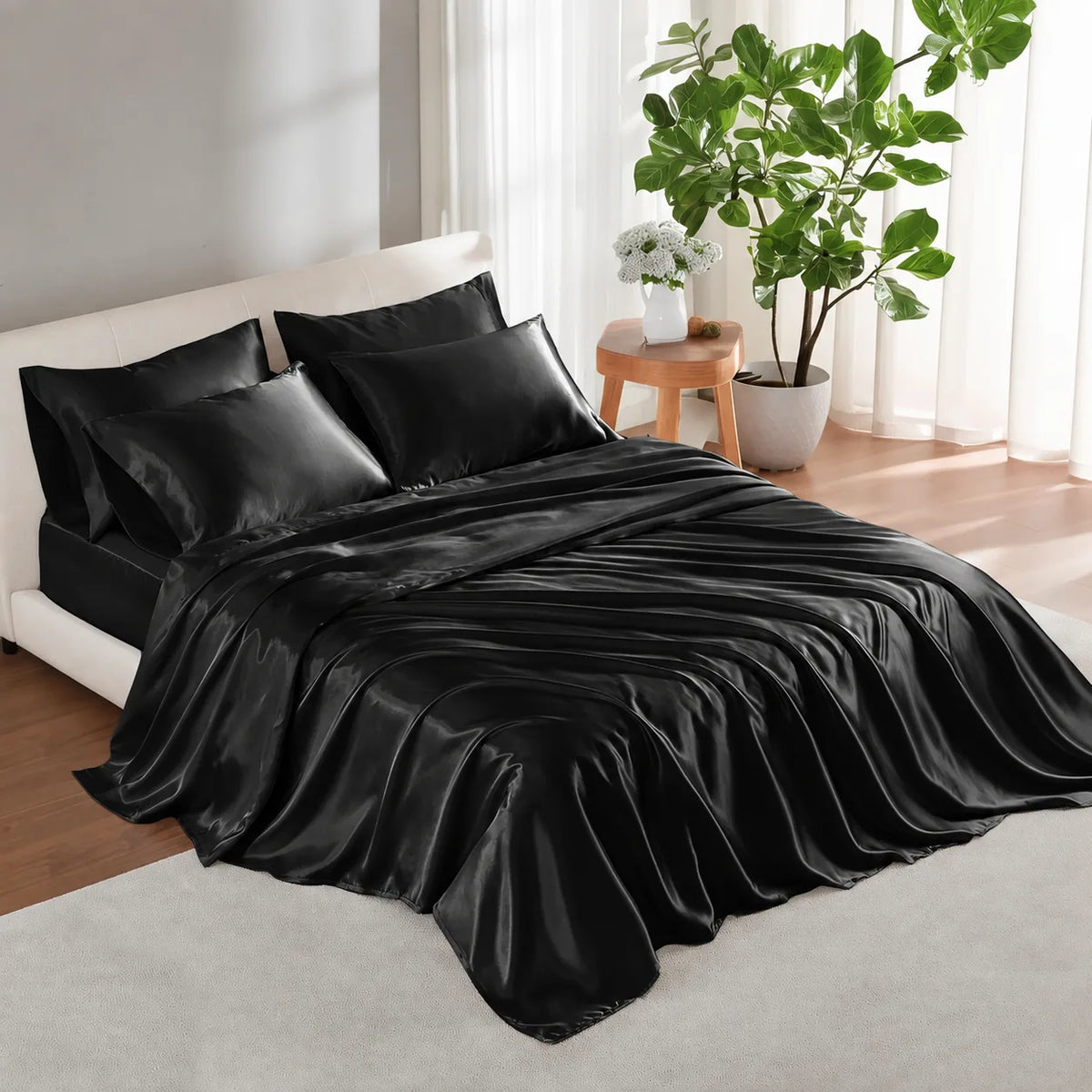 Amelie Satin Sheet Set