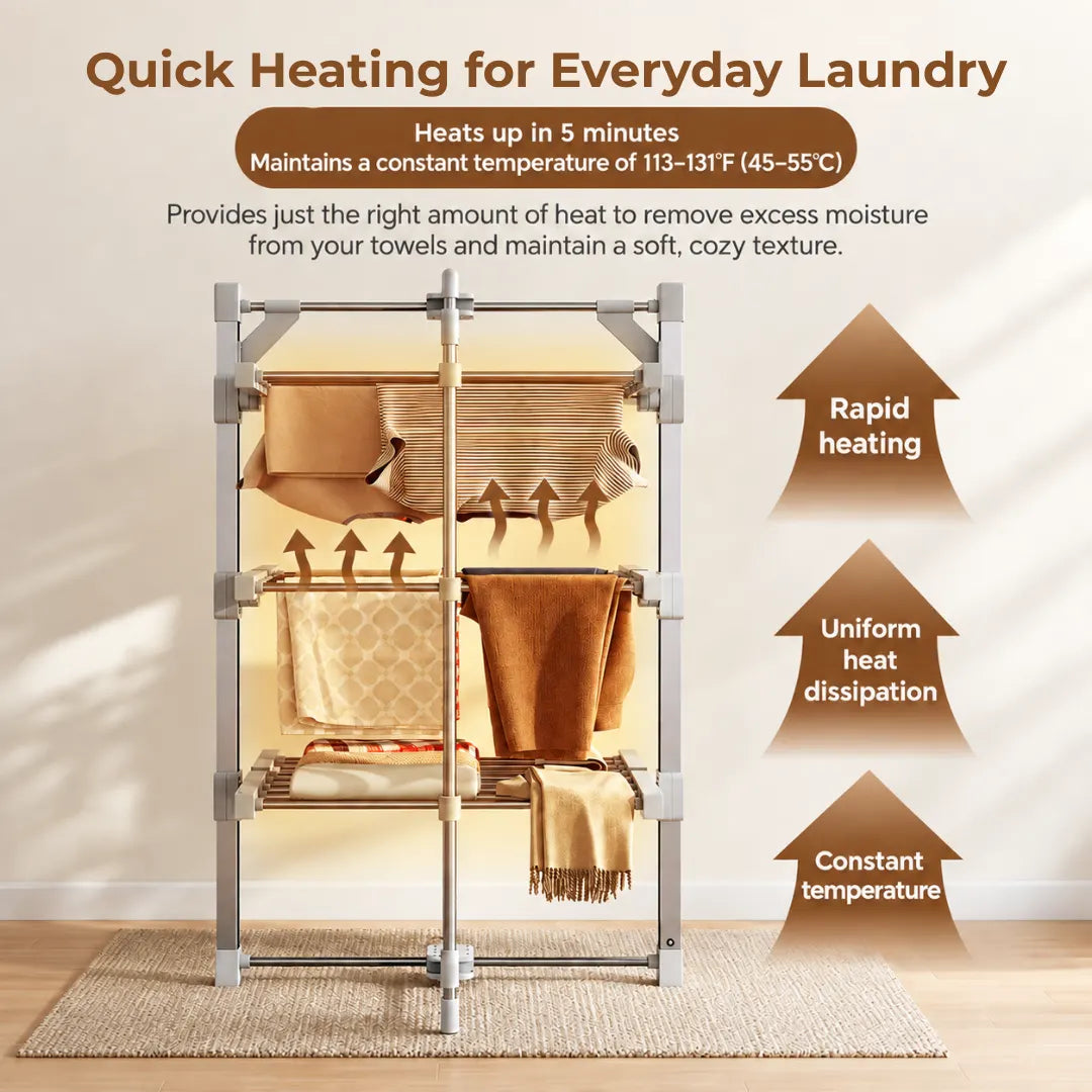 Rose Heated Drying Rack