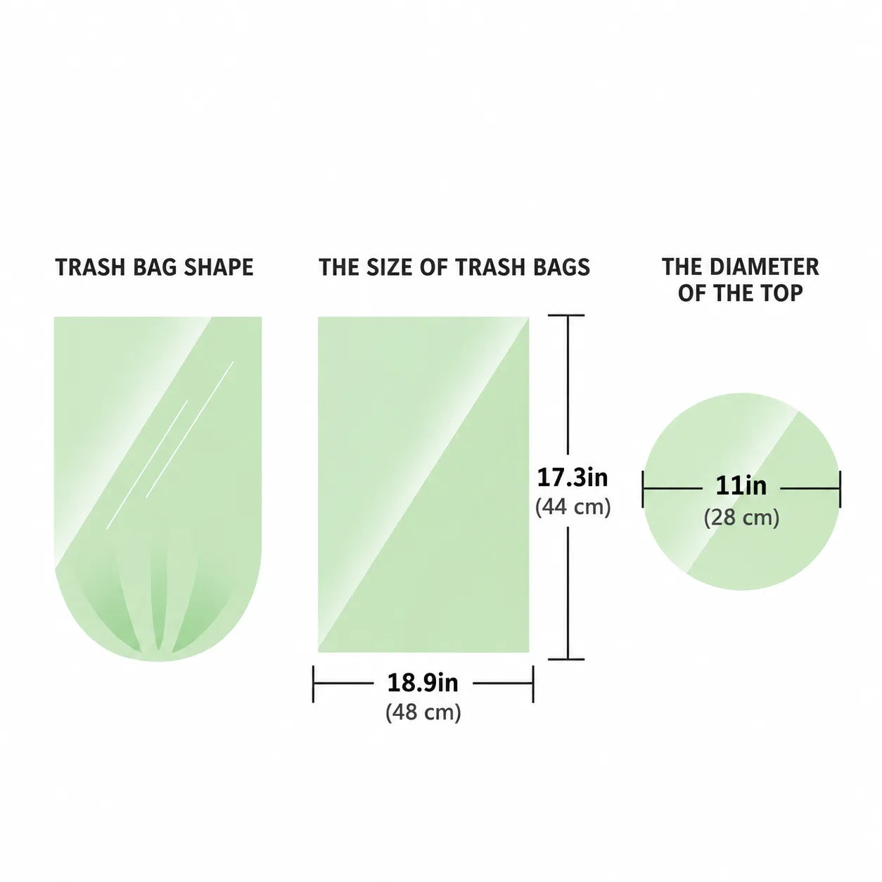 Biodegradable Trash Bags (100 Bags)