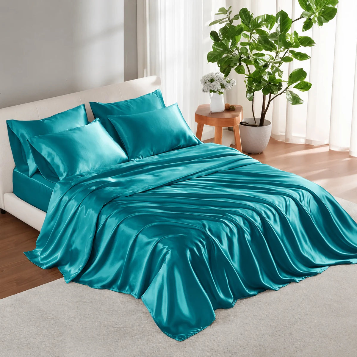 Amelie Satin Sheet Set
