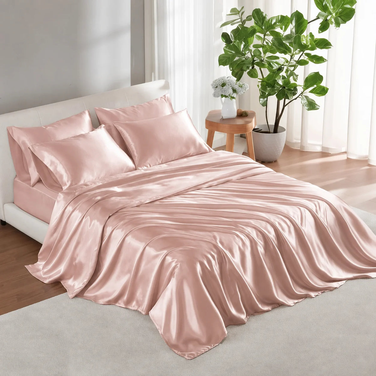 Amelie Satin Sheet Set