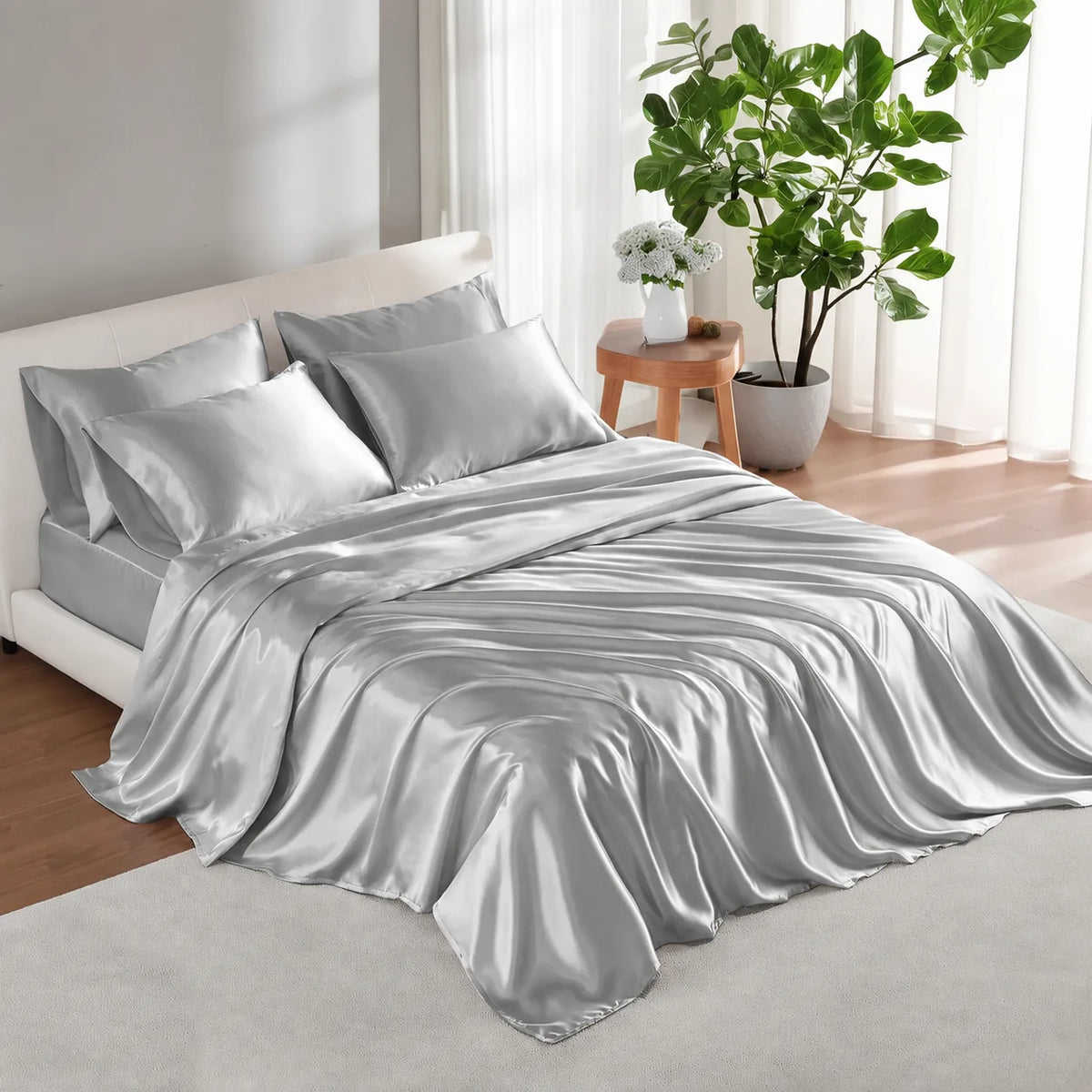 Amelie Satin Sheet Set