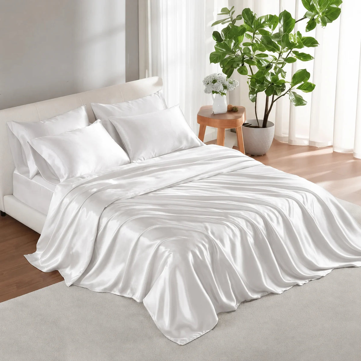 Amelie Satin Sheet Set