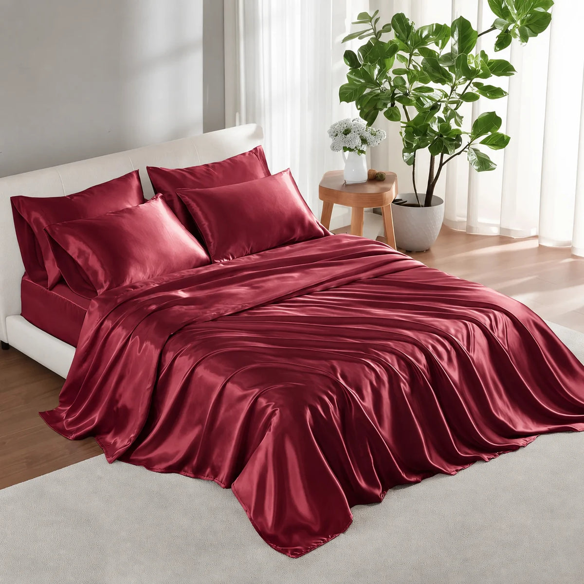Amelie Satin Sheet Set